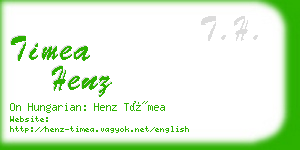 timea henz business card